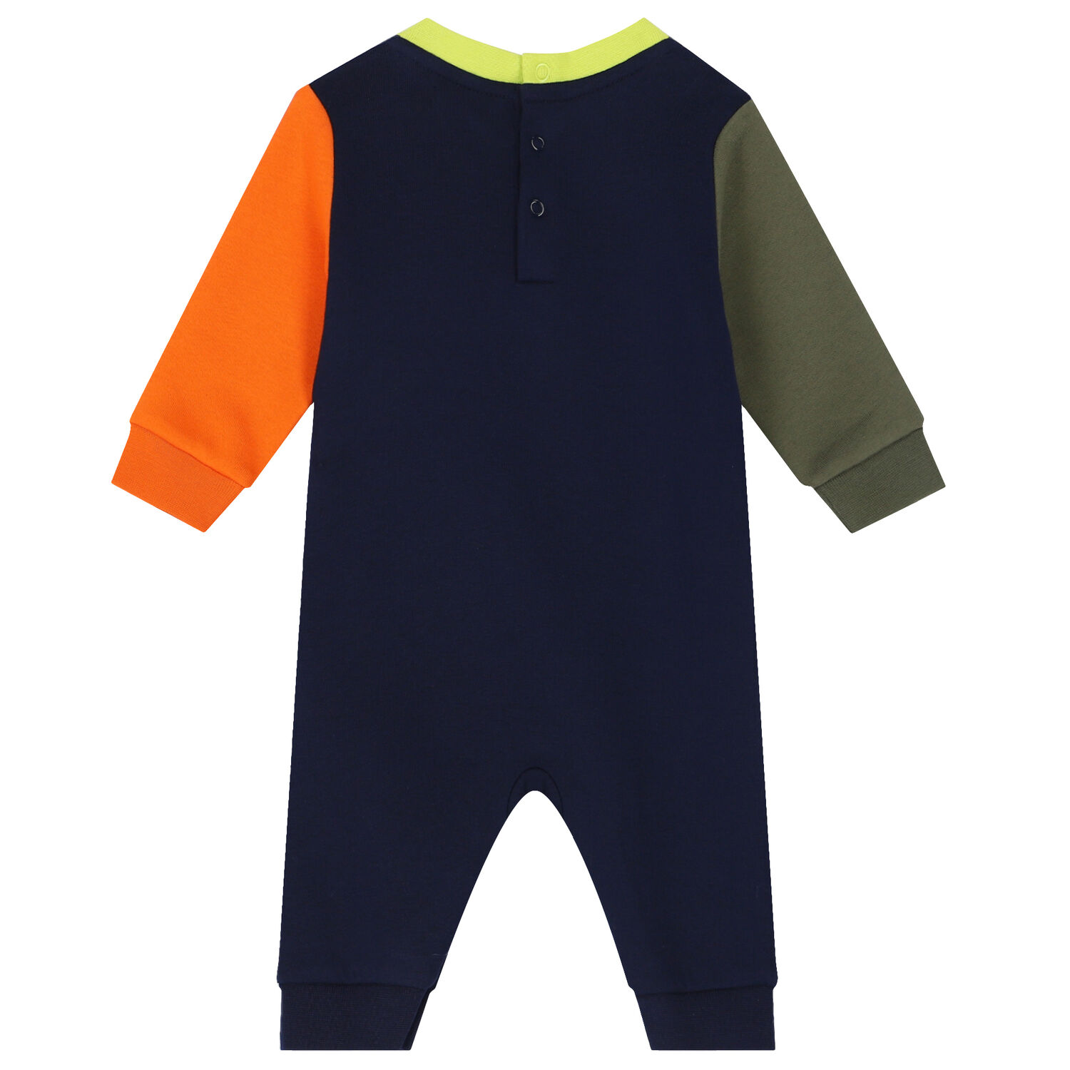 Baby Boys Navy Polo Bear Romper, 1, hi-res