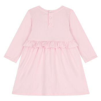 Younger Girls Pink Logo Dress
