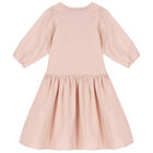 Girls Pink Flared Dress, 1, hi-res
