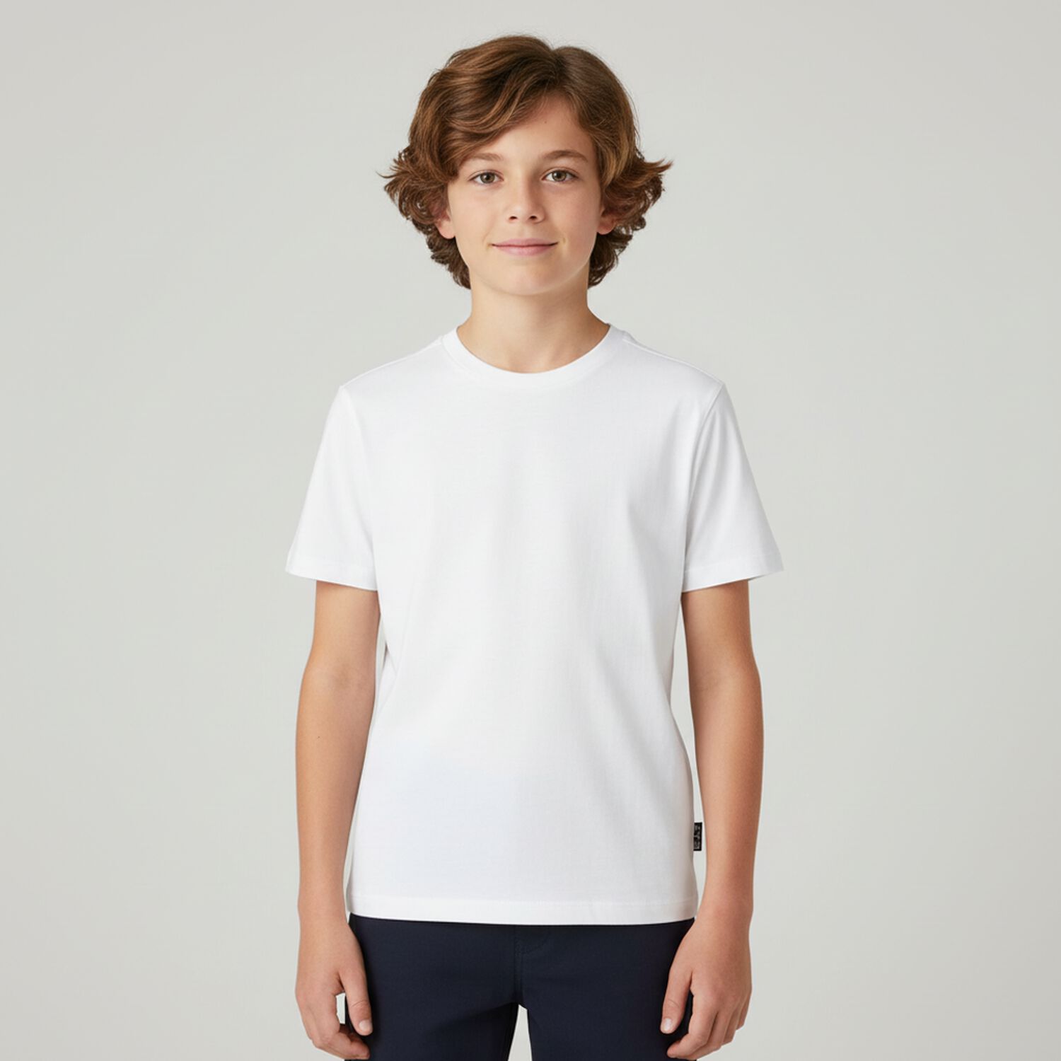 Boys White Logo T-Shirt, 1, hi-res image number null