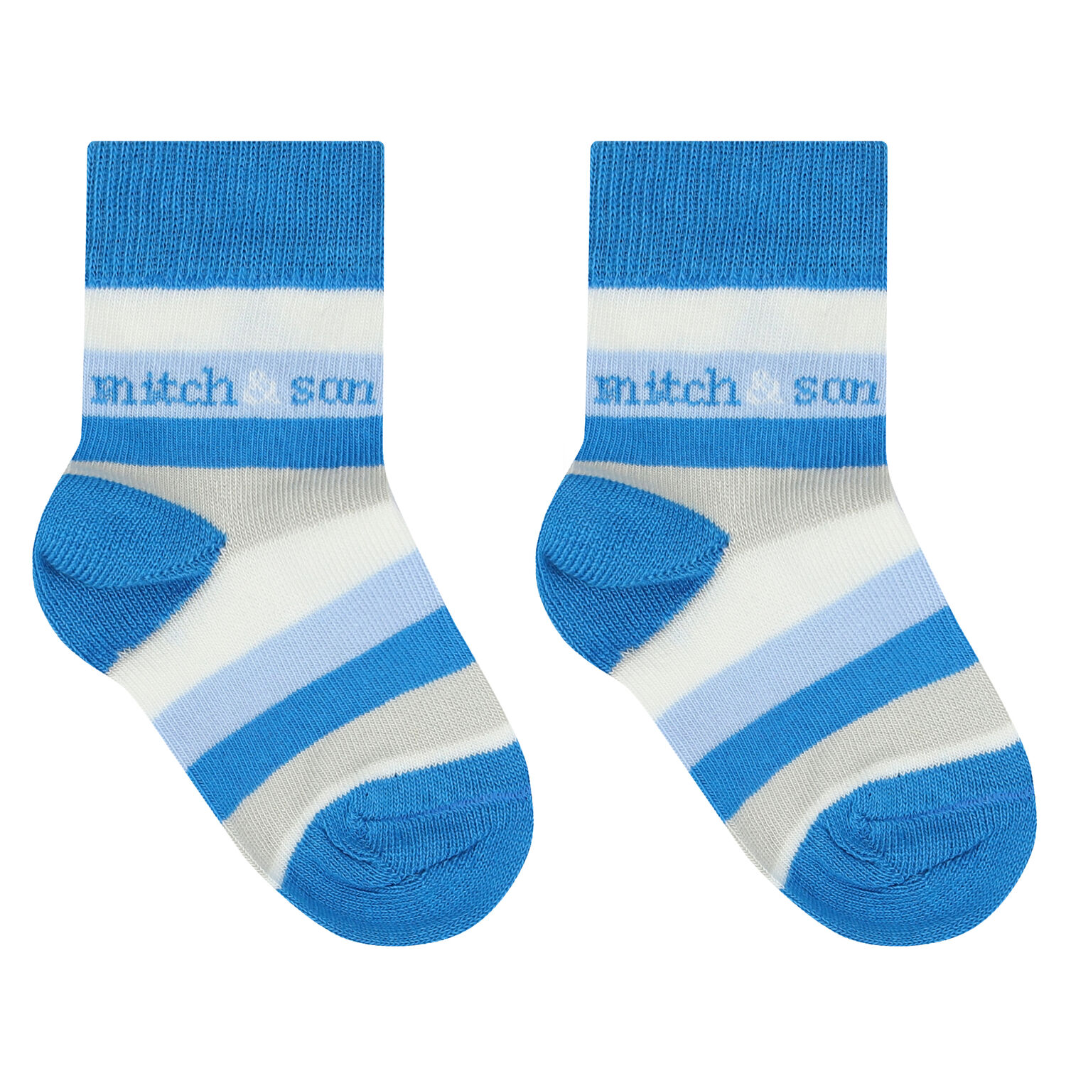 Boys Blue Logo Socks ( 2 Pack ), 1, hi-res