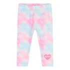 Baby Girls Pink & Blue Logo Leggings Set, 1, hi-res