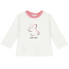 Baby Girls Pink & White 3 Piece Tracksuit, 1, hi-res