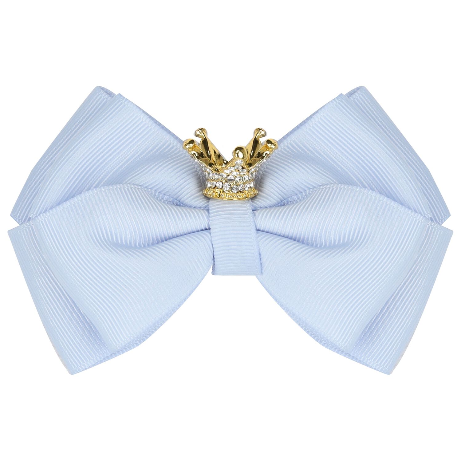 Girls Blue Bow Hairclip, 2, hi-res