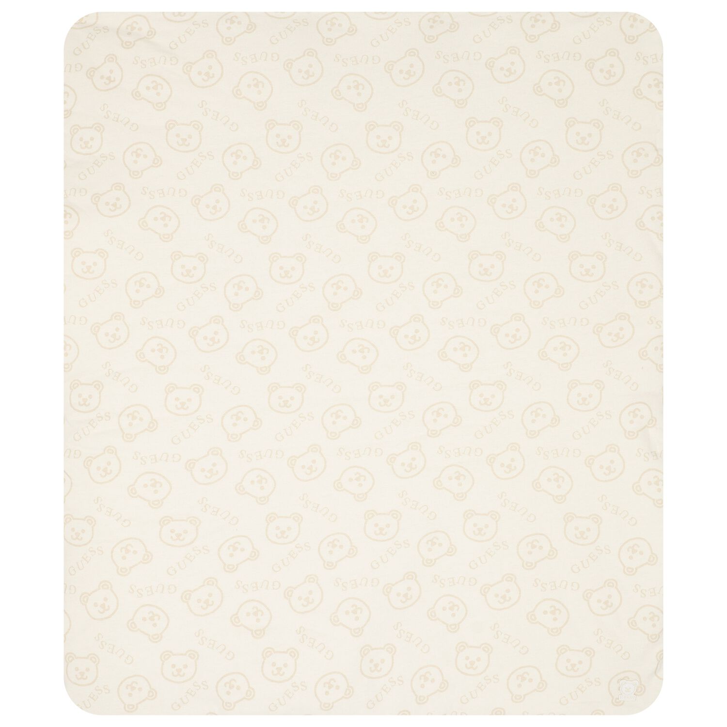 Ivory Teddy Bear Logo Baby Blanket, 1, hi-res