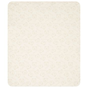 Ivory Teddy Bear Logo Baby Blanket