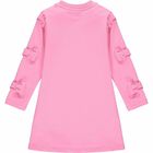 Girls Pink Logo Dress, 1, hi-res