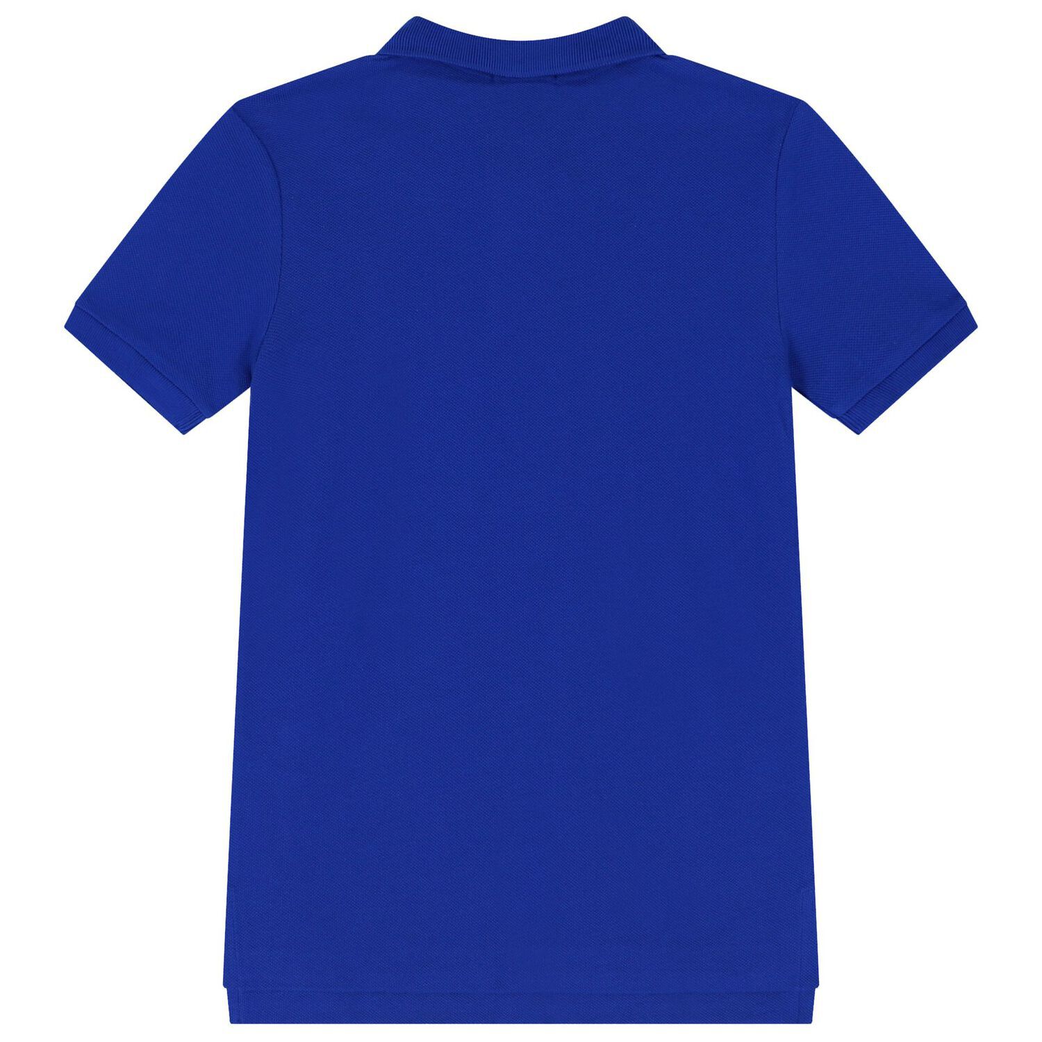 Boys Blue Polo Bear Polo Shirt, 1, hi-res