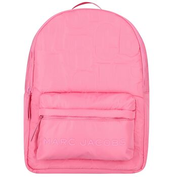 Girls Pink Logo Backpack