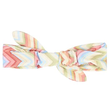 Baby Girls Multi-Coloured Zig Zag Bow Headband