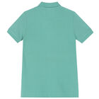 Boys Green Logo Polo Shirt, 2, hi-res