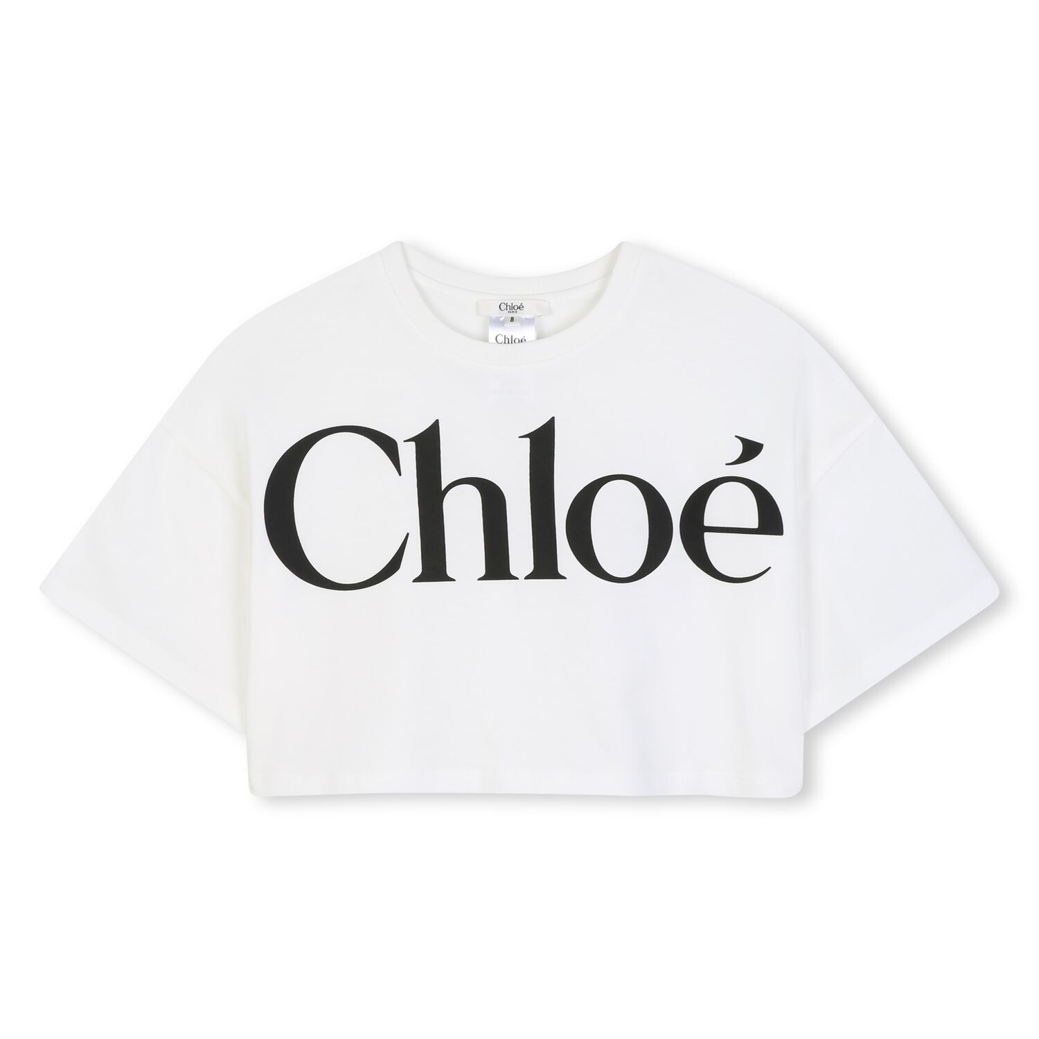 Girls Mini Me White logo T-Shirt, 1, hi-res