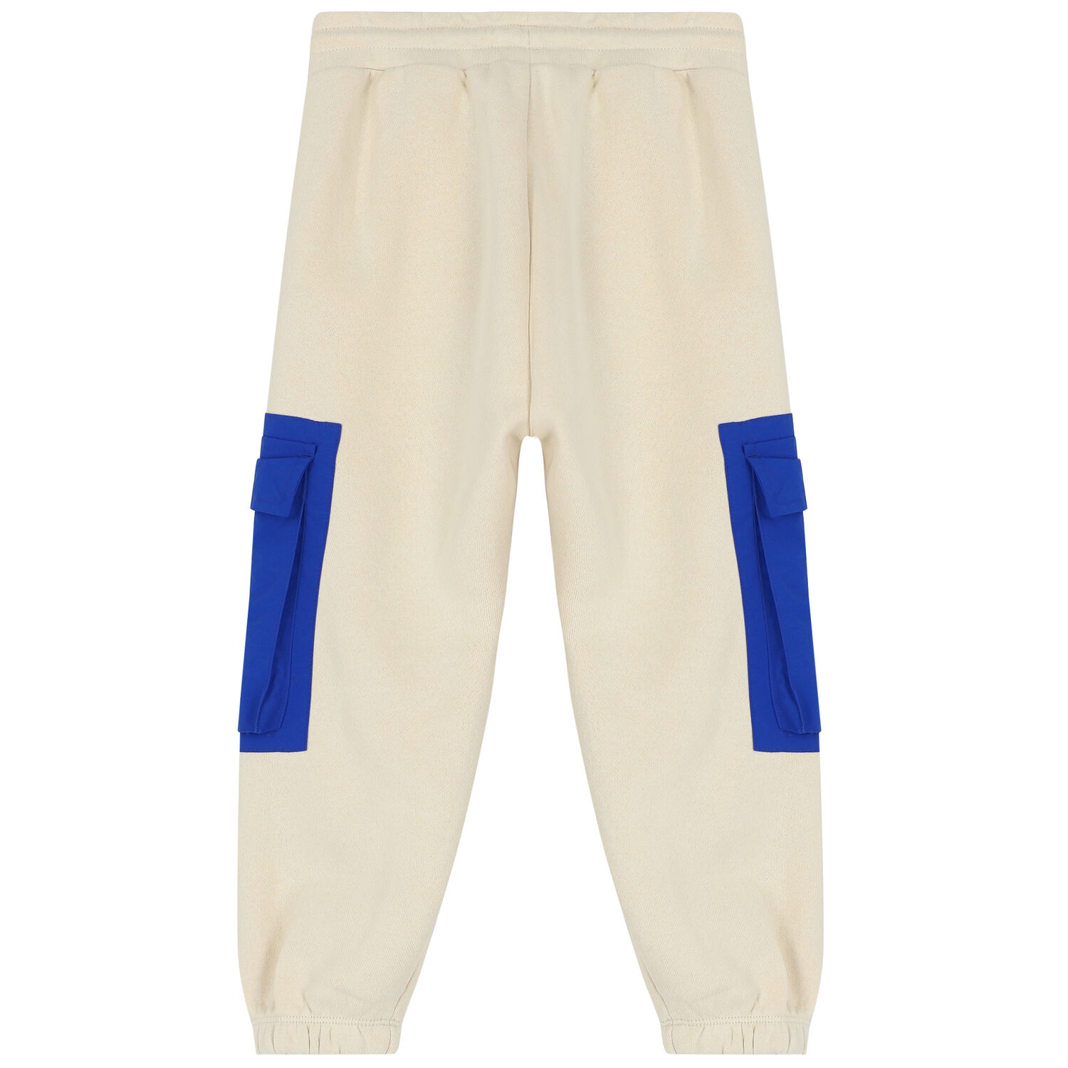 Boys Beige Logo Joggers, 1, hi-res