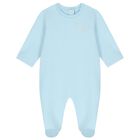 Baby Boys Blue Logo Babygrow Gift Set, 3, hi-res