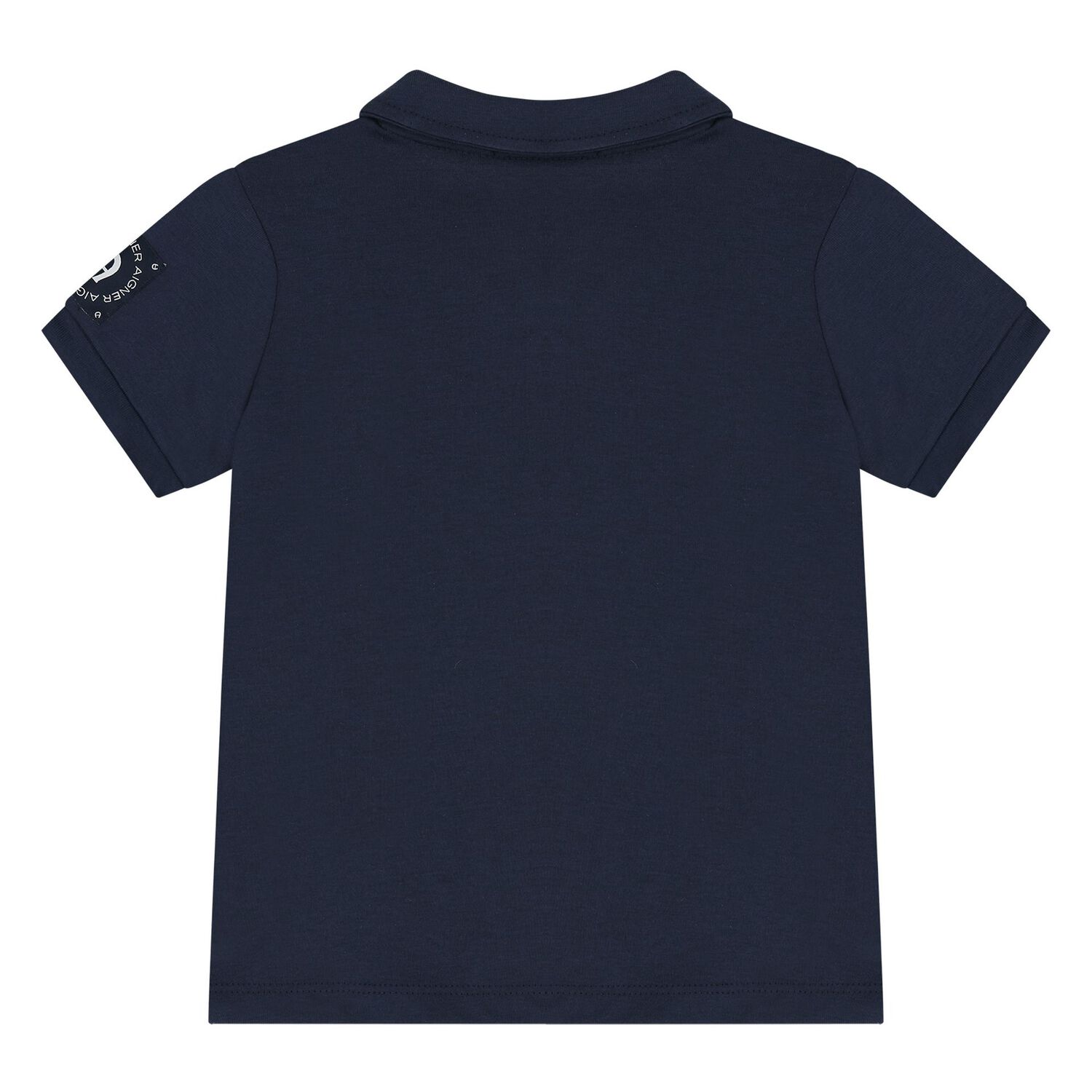 Younger Boys Navy Blue & Gold Polo Shirt, 2, hi-res