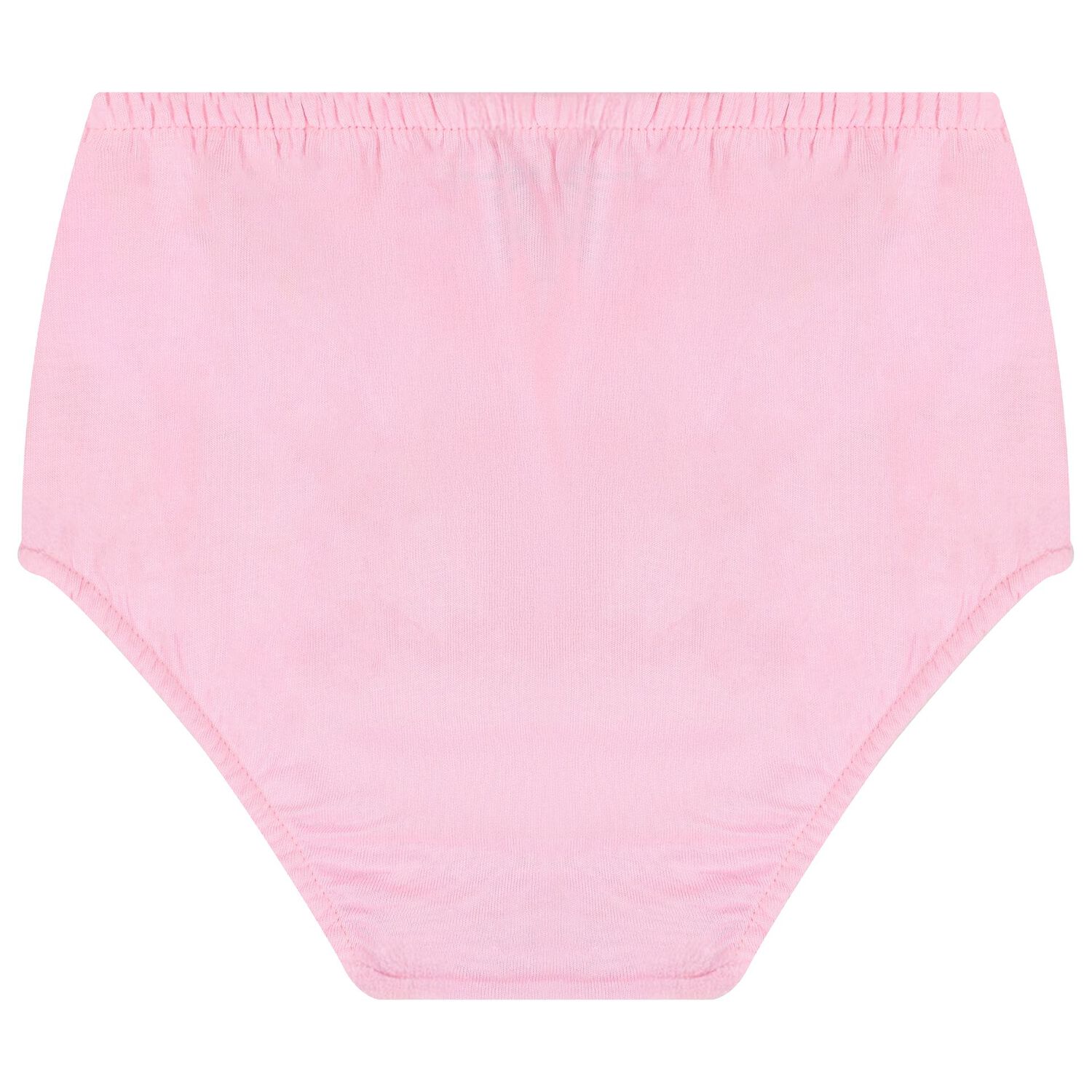 Baby Girls Pink Cotton Jersey Floral Logo Dress, 1, hi-res