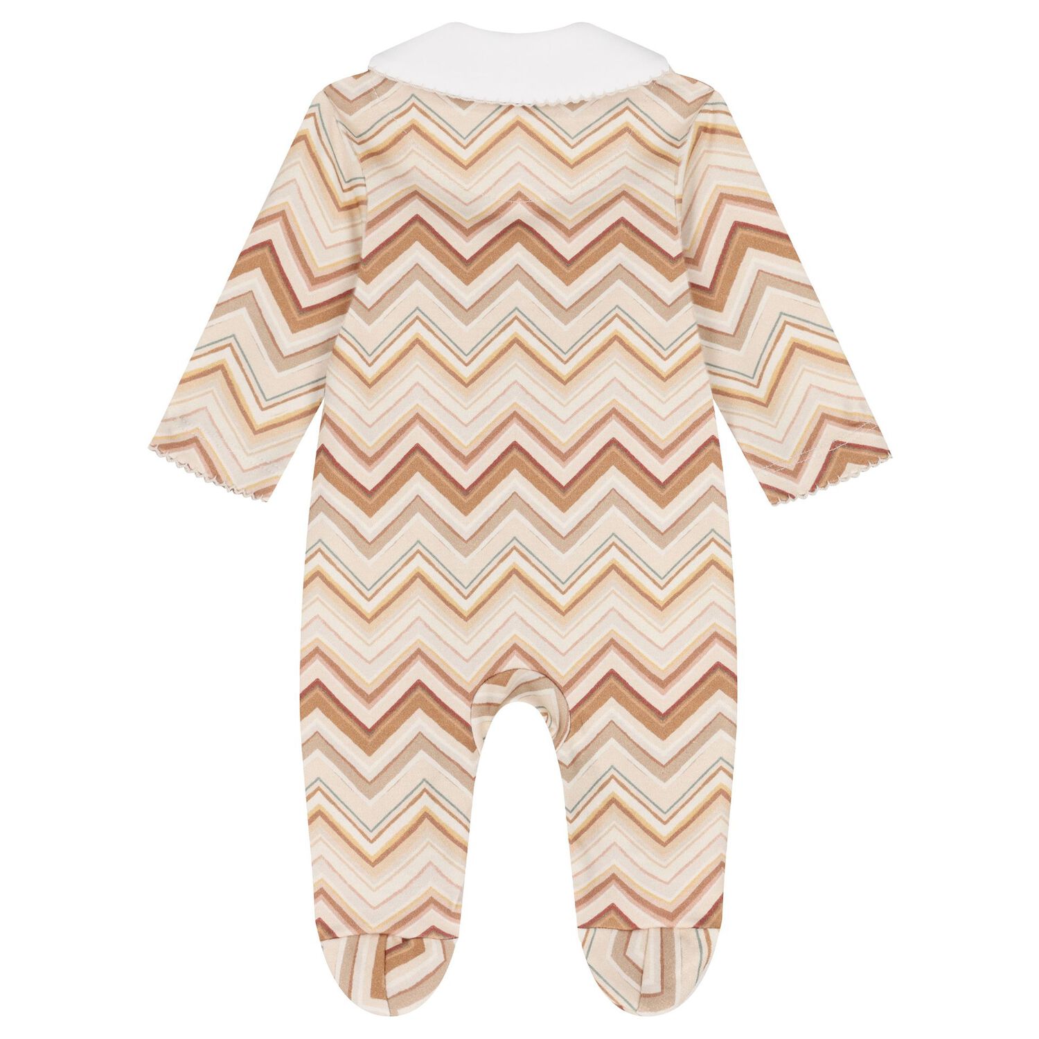 Mult-Coloured Zig Zag Babygrow, 4, hi-res
