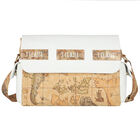 White & Beige Geo Map Baby Changing Bag, 1, hi-res