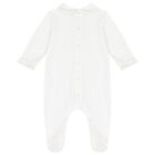 Baby Girls White & Pink Babygrows ( 2-Pack ), 1, hi-res