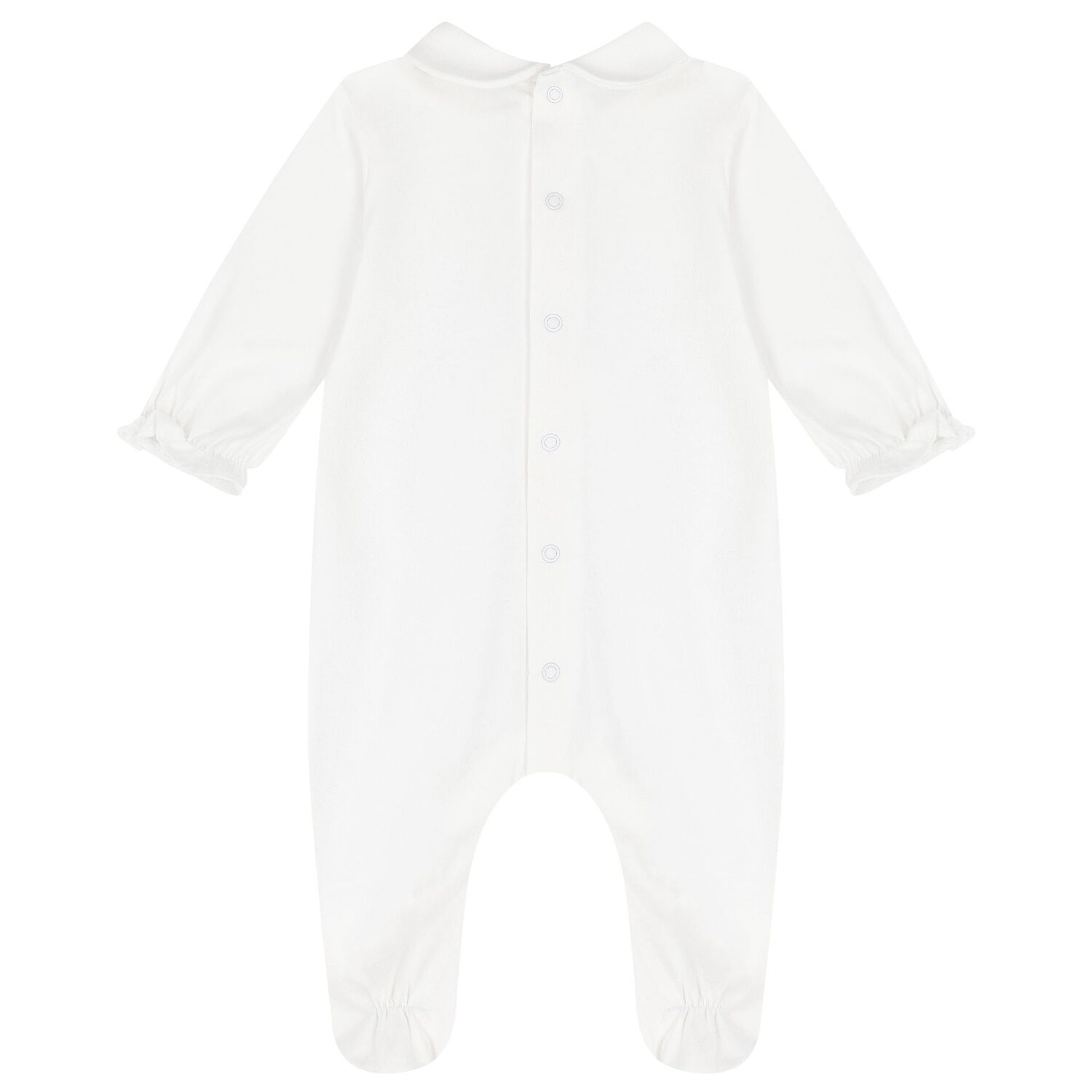 Baby Girls White & Pink Babygrows ( 2-Pack ), 1, hi-res