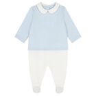 Baby Boys Blue & White Logo Babygrow Gift Set, 2, hi-res