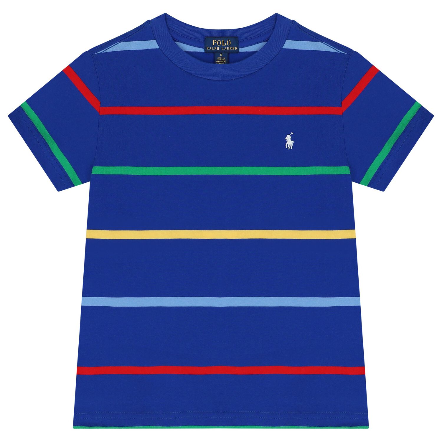 Boys Multi-Coloured Logo T-Shirt, 1, hi-res