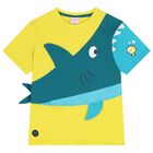 Boys Yellow Shark T-Shirt, 1, hi-res