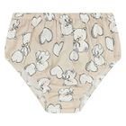 Baby Girls Beige Heart & Bear Dress Set, 1, hi-res