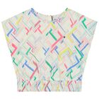 Girls Ivory Logo T-Shirt, 1, hi-res