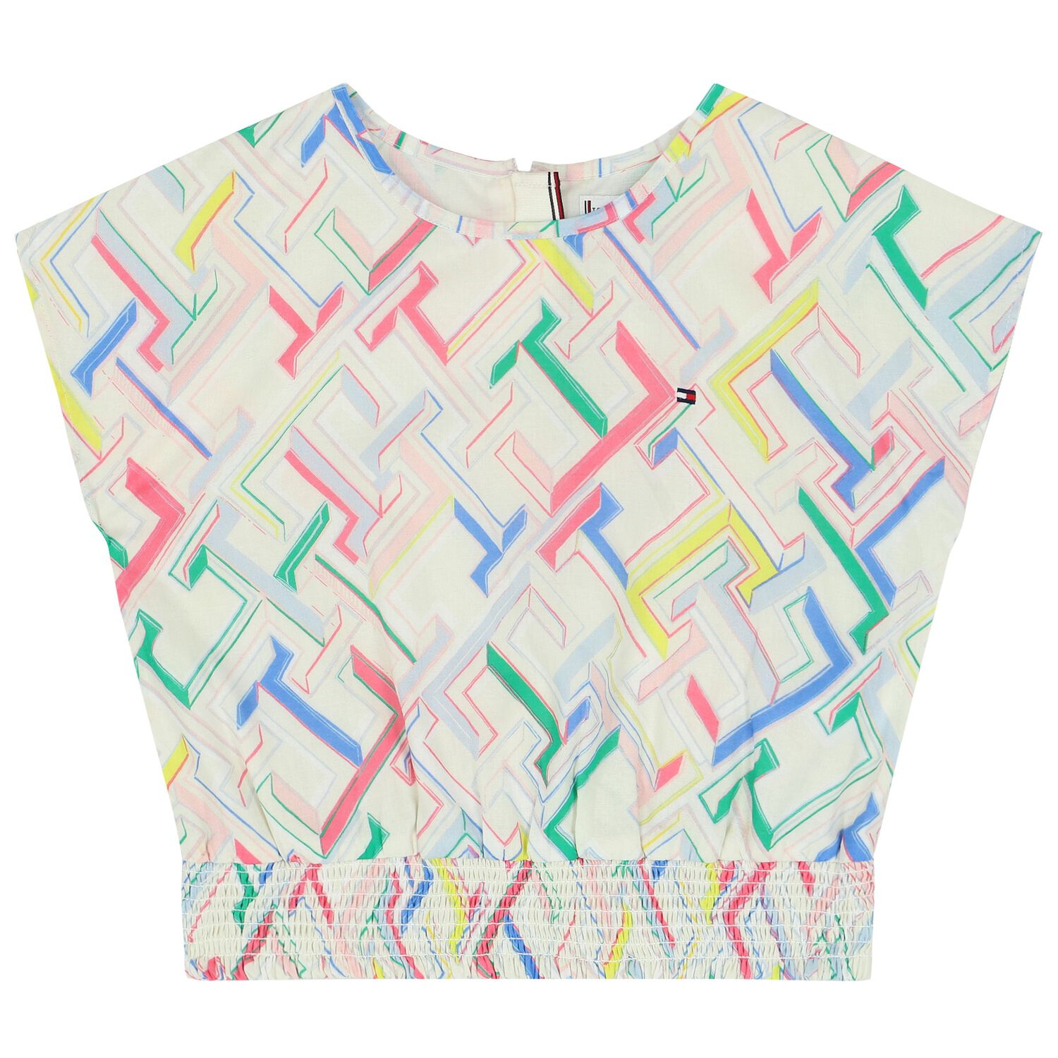 Girls Ivory Logo T-Shirt, 1, hi-res