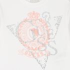 Girls White Cotton T-Shirt, 1, hi-res