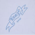 White & Blue Logo Knitted Baby Blanket, 2, hi-res