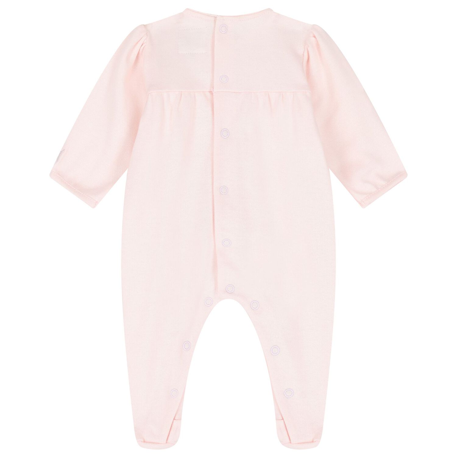 Baby Girls Pink & White Floral Babygrow, 1, hi-res