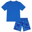 Blue Trefoil Logo Shorts Set, 1, hi-res