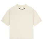 Boys Ivory Logo Oversized T-Shirt, 1, hi-res