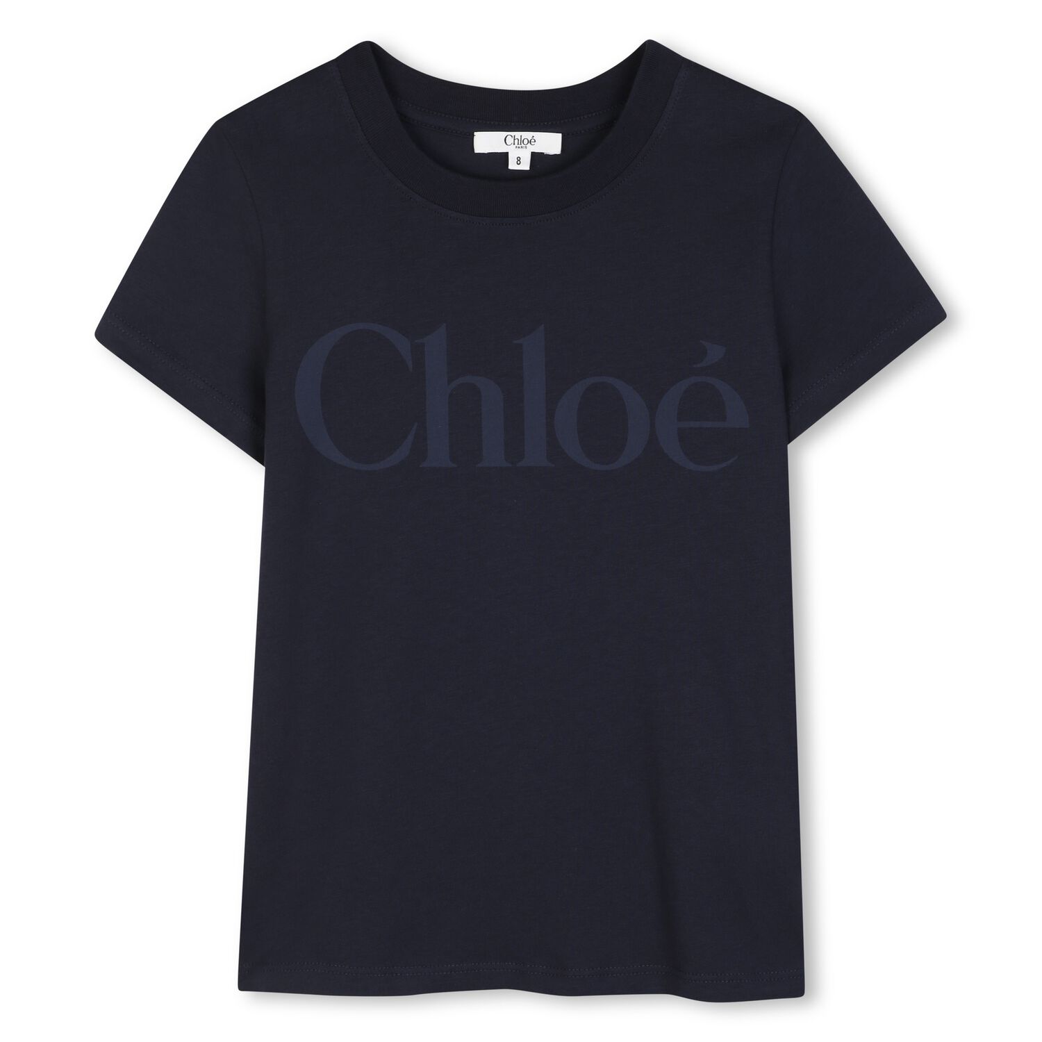 Girls Mini Me Navy Blue Logo T-Shirt, 1, hi-res