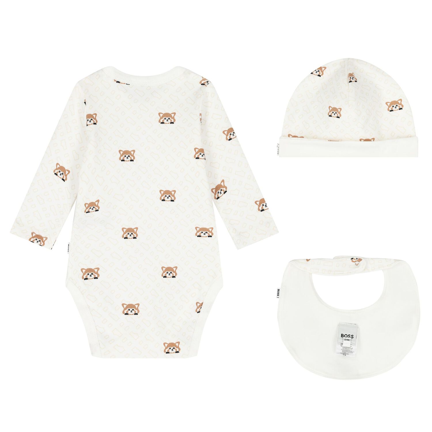 Ivory Logo Red Panda Babygrow Set, 1, hi-res