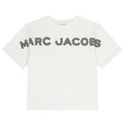 Boys White Logo T-Shirt, 1, hi-res