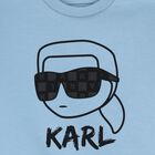 Younger Boys Blue & Beige Ikonik Karl Tracksuit, 1, hi-res