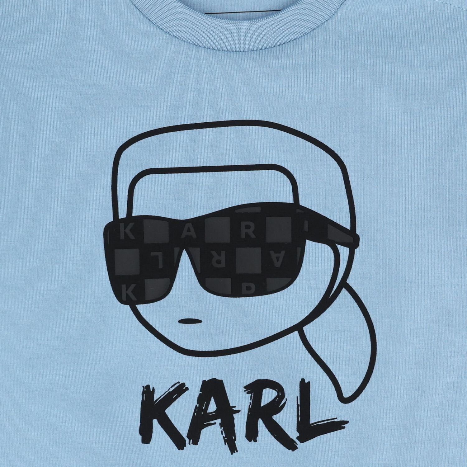 Younger Boys Blue & Beige Ikonik Karl Tracksuit, 1, hi-res