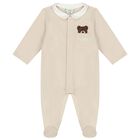 Beige Logo Babygrow Gift Set, 3, hi-res