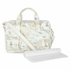 White Geo Map Baby Changing Bag, 1, hi-res