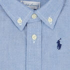 Baby Boys Blue Logo Shirt, 1, hi-res