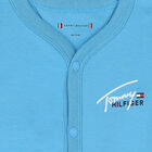 Baby Boys Blue Logo Romper, 1, hi-res