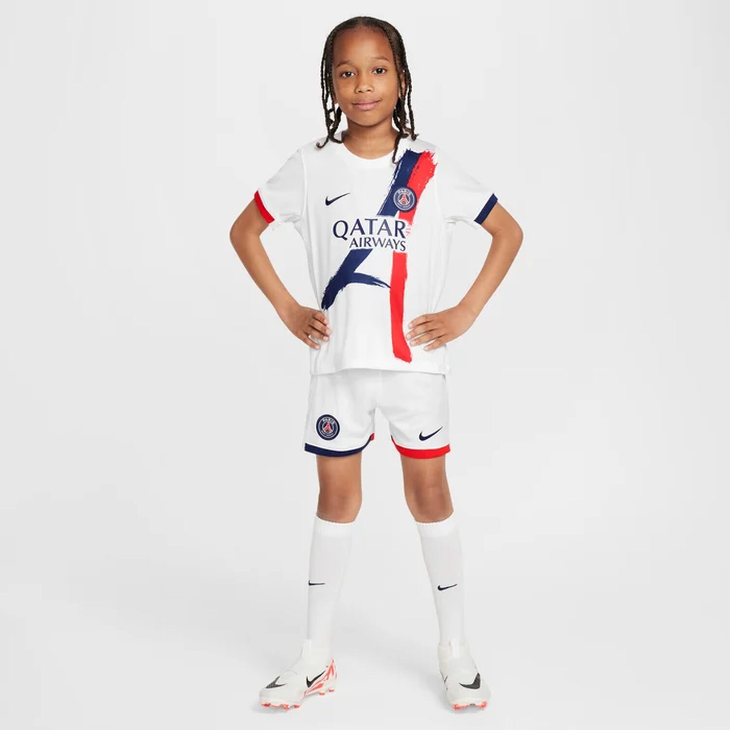 White Paris Saint Germain 2024/25 Shorts Set, 1, hi-res