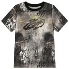 Boys Beige & Grey Logo T-Shirt, 2, hi-res