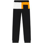 Boys Black Logo Joggers, 1, hi-res