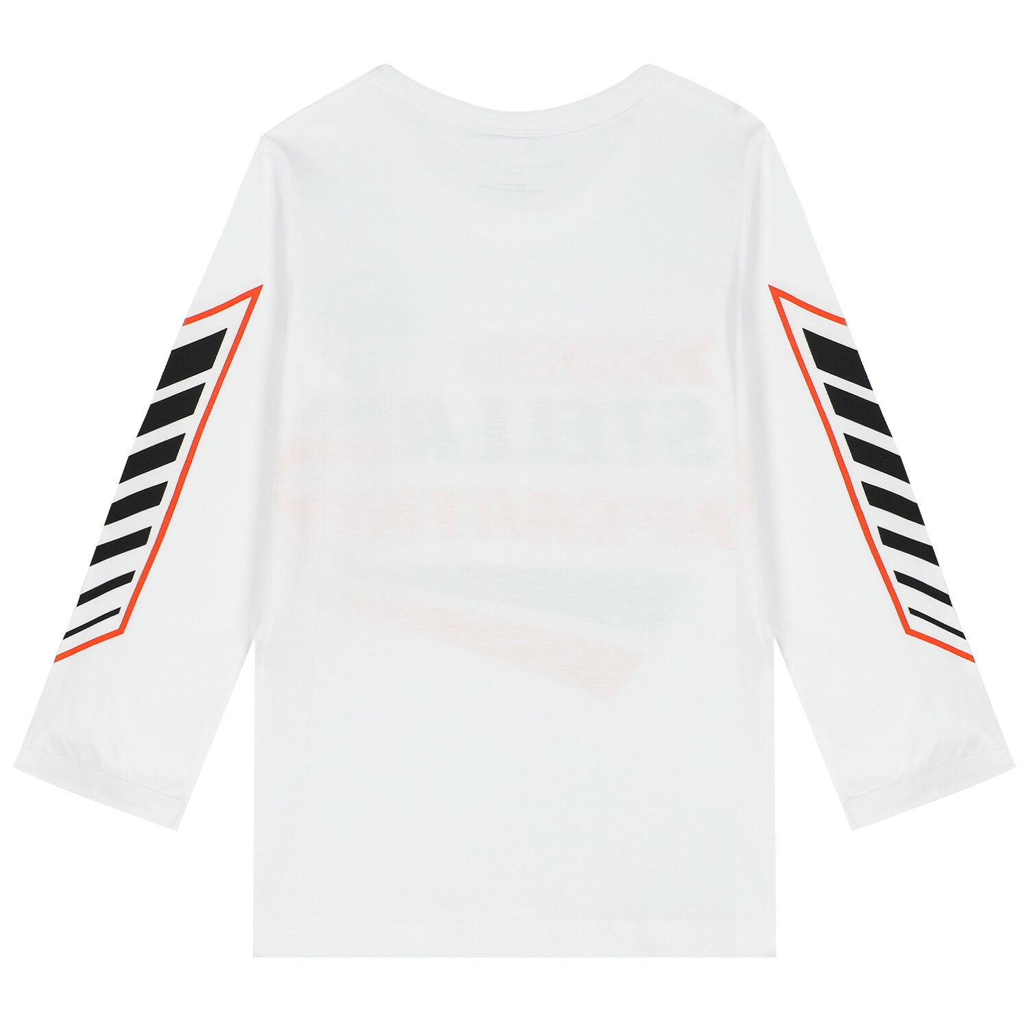 Boys White Logo Long Sleeve Top, 1, hi-res image number null