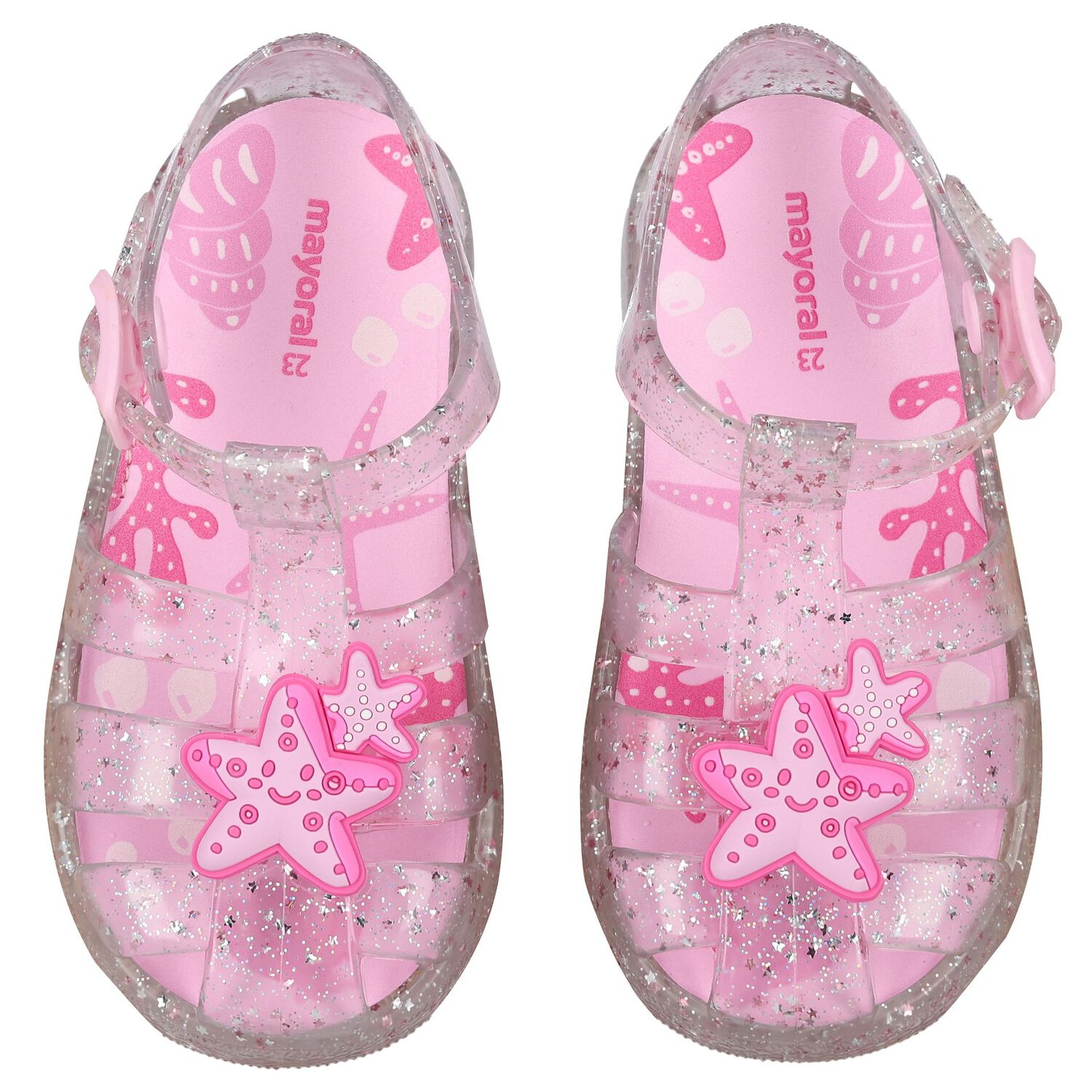 Younger Girls Pink Jelly Sandals, 1, hi-res image number null