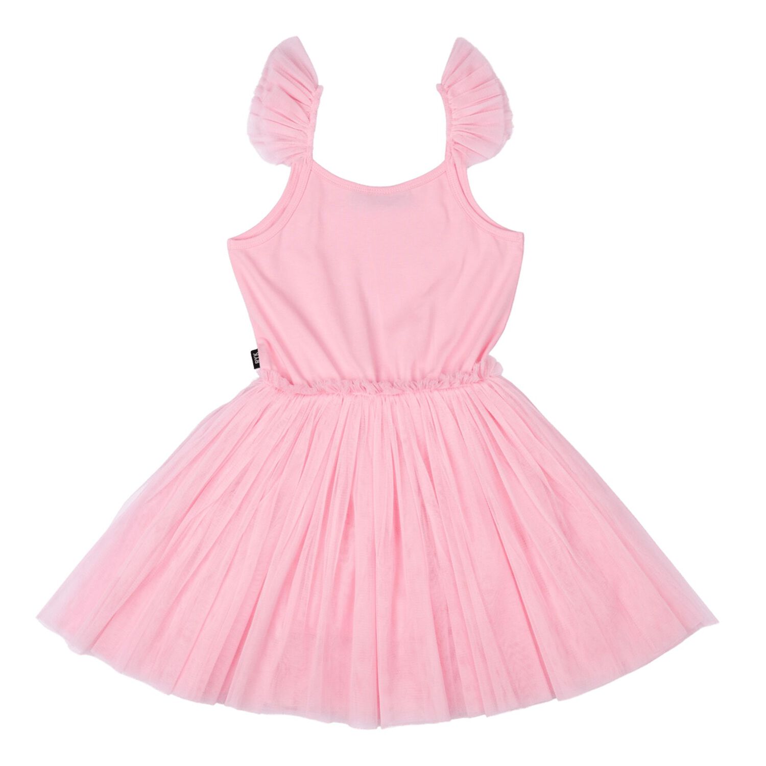 Girls Pink Unicorn Tulle Dress, 1, hi-res